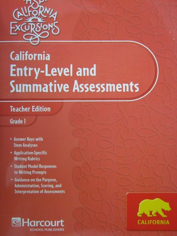 (image for) California Excursions 1 Entry-Level & Summative (CA)(TE)(P)