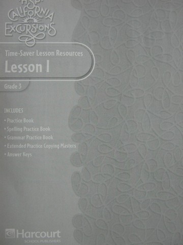 (image for) California Excursions 3 Time-Saver Lesson Resources 1 (P)
