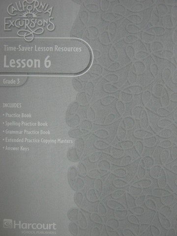 (image for) California Excursions 3 Time-Saver Lesson Resources 6 (P)