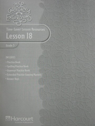 (image for) California Excursions 3 Time-Saver Lesson Resources 18 (P)