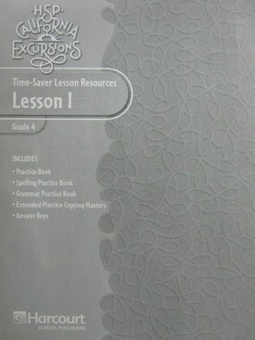 (image for) California Excursions 4 Time-Saver Lesson Resources 1 (CA)(P)