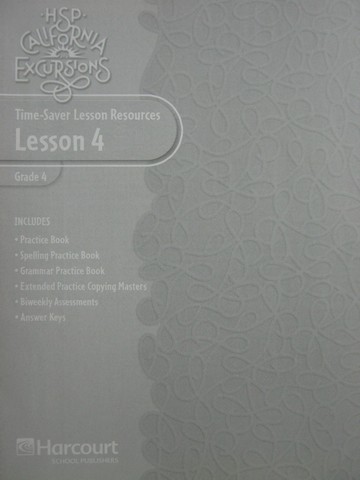 (image for) HSP California Excursions 4 Time-Saver Lesson Resources 4 (P)