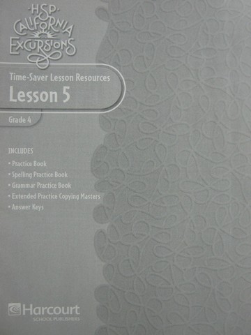 (image for) HSP California Excursions 4 Time-Saver Lesson Resources 5 (P)