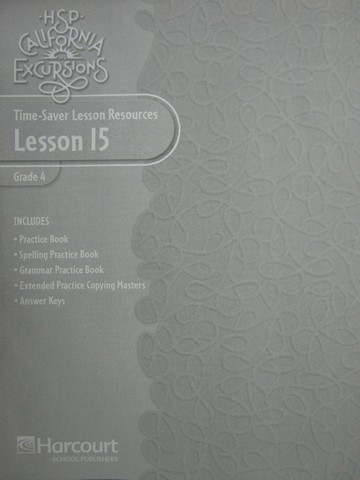 (image for) California Excursions 4 Time-Saver Lesson Resources 15 (CA)(P)