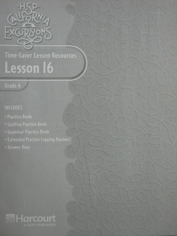 (image for) California Excursions 4 Time-Saver Lesson Resources 16 (CA)(P)