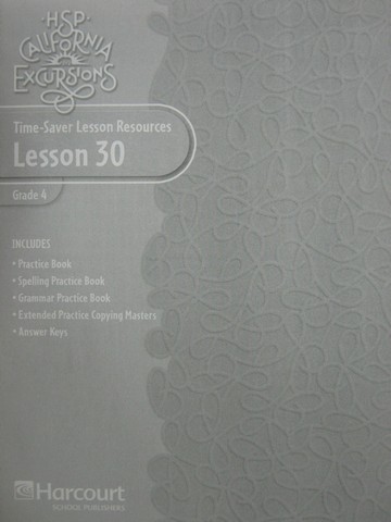 (image for) California Excursions 4 Time-Saver Lesson Resources 30 (CA)(P)