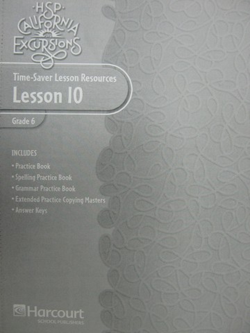 (image for) California Excursions 6 Time-Saver Lesson Resources 10 (CA)(P)