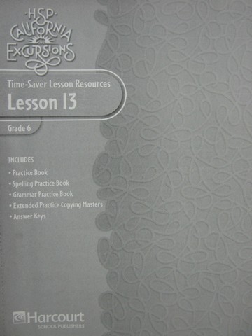 (image for) California Excursions 6 Time-Saver Lesson Resources 13 (CA)(P)