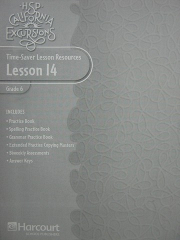 (image for) HSP California Excursions 6 Time-Saver Lesson Resources 14 (P)