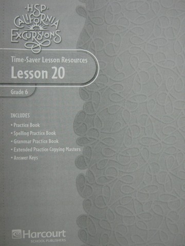 (image for) California Excursions 6 Time-Saver Lesson Resources 20 (CA)(P)
