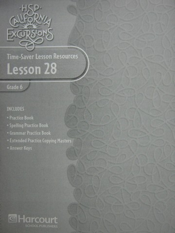 (image for) California Excursions 6 Time-Saver Lesson Resources 28 (CA)(P)