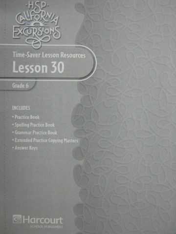 (image for) California Excursions 6 Time-Saver Lesson Resources 30 (CA)(P)