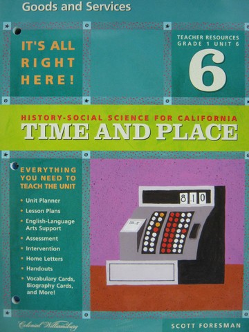 (image for) History-Social Science for California 1 Unit 6 TR (CA)(TE)(P)