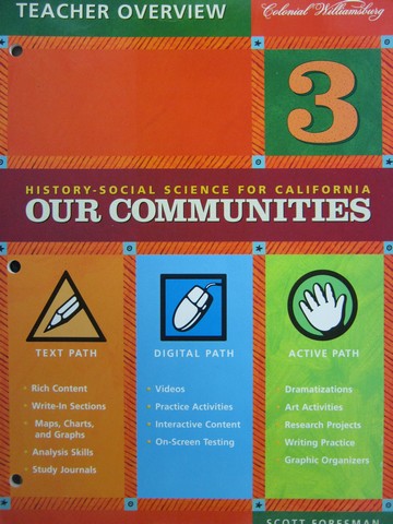 (image for) History-Social Science for California 3 Teacher Overview (TE)(P)