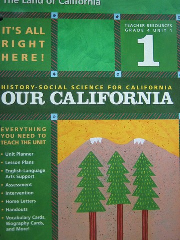 (image for) History-Social Science for California 4 Unit 1 TR (CA)(TE)(P)