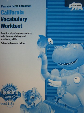 (image for) Reading Street 1-3 California Vocabulary Worktext (CA)(P)
