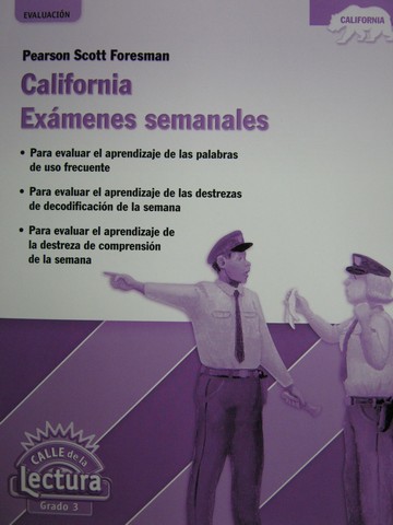 (image for) Calle de la Lectura 3 California Examenes Semanales (CA)(P)