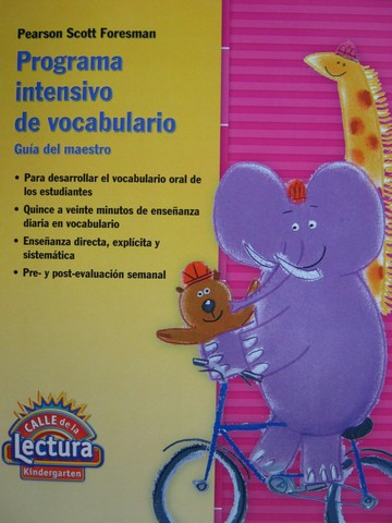 (image for) Calle de la Lectura K Programa Intensivo de Vocabulario (TE)(P)