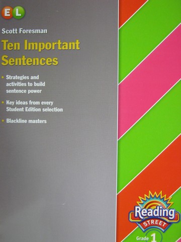 (image for) Reading Street 1 EL Ten Important Sentences (P)