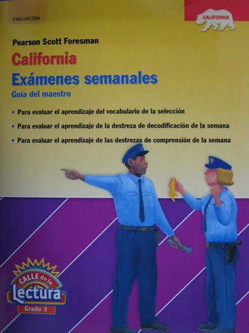 (image for) Calle de la Lectura 3 California Examenes Semanales (CA)(TE)(P) - Click Image to Close