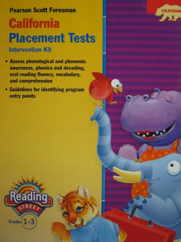 (image for) Reading Street 1-3 California Placement Tests (CA)(P)