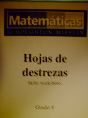 (image for) Matematicas 4 Hojas de destrezas Skill Worksheets (P)