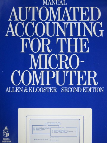 (image for) Automated Accounting for the Micro-Computer 2e Manual (P)