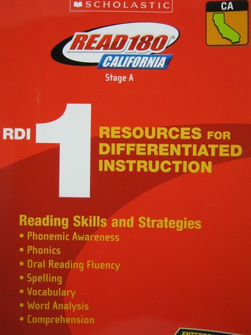(image for) Read 180 Stage A RDI 1 Reading Skills & Strategies (CA)(P)