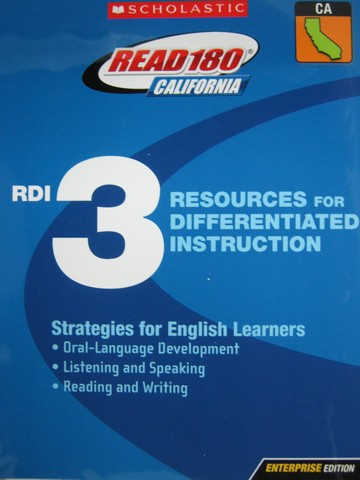 (image for) Read 180 Enterprise Edition RDI 3 Strategies for EL (CA)(P)