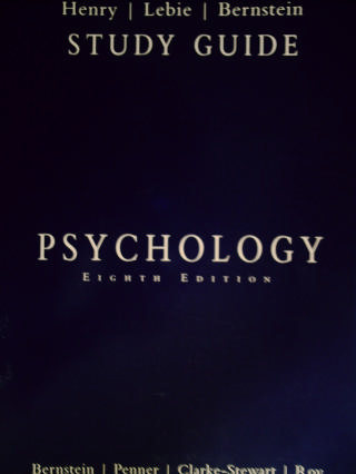 (image for) Psychology 8e Study Guide (P) by Henry, Lebie, & Bernstein