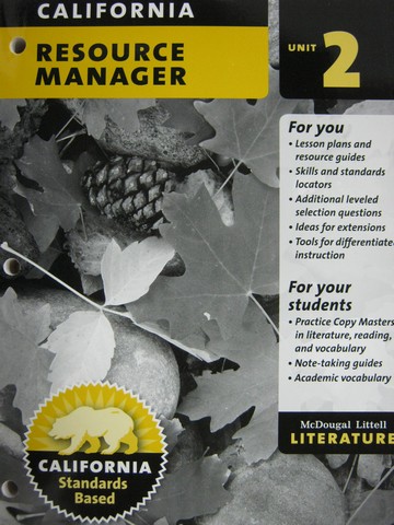 (image for) Literature 6 Resource Manager Unit 2 (CA)(P)