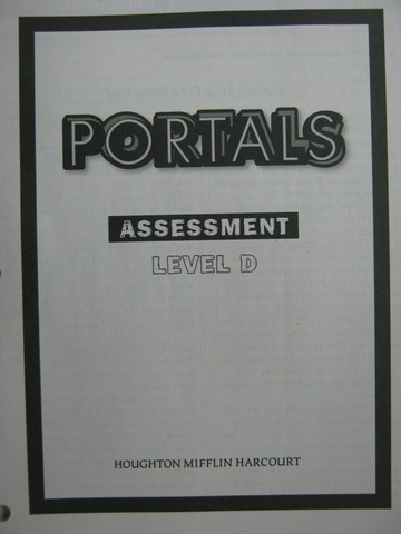 (image for) Portals to Reading D Assessment (P)