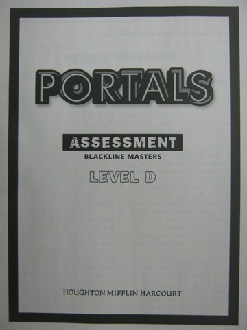 (image for) Portals to Reading D Assessment BLM (P)