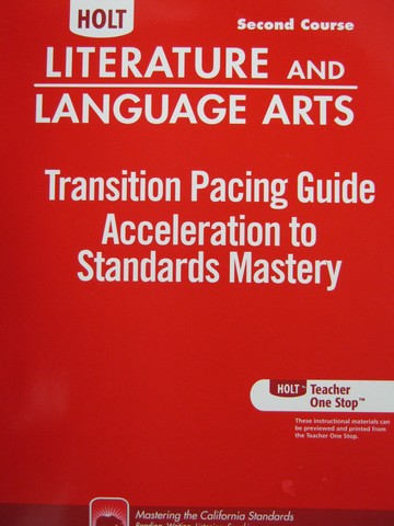 (image for) Transition Pacing Guide 2nd Course (CA)(P)