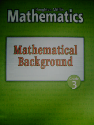 (image for) HM Mathematics 3 Mathematical Background (P)