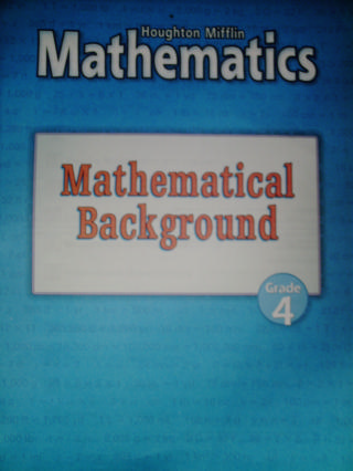 (image for) HM Mathematics 4 Mathematical Background (P)