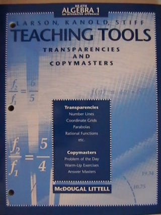 (image for) Heath Algebra 1 An Integrated Approach Teaching Tools (TE)(P)