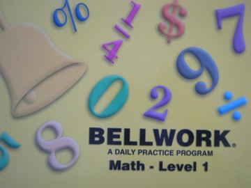 (image for) Bellwork Math 1 (P) by Kent A De Pue & Michelle N Barnett