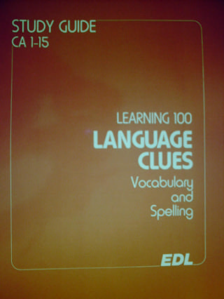 Learning 100 Language Clues Study Guide CA 1-15 (P) by Petraske (image for) Learning 100 Language Clues Study Guide CA 1-15 (P) by Petraske