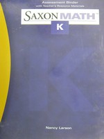 (image for) Saxon Math K 2nd Edition Assessment Binder (Binder) by Larson