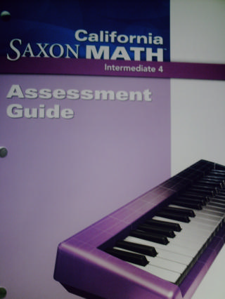 (image for) Saxon Math Intermediate 4 Assessment Guide (CA)(P)