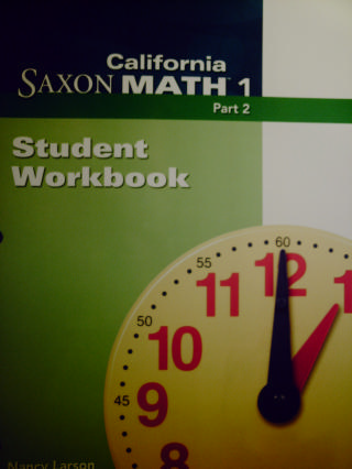 (image for) California Saxon Math 1 Student Workbook Part 2 (CA)(P)