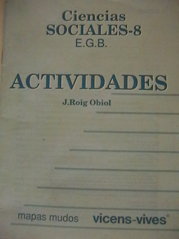 (image for) CIENCIAS SOCIALES-8 ACTIVIDADES (P) by J. Roig Obiol