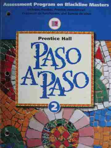 (image for) Paso A Paso 2 Assessment Program on Blackline Masters (P)