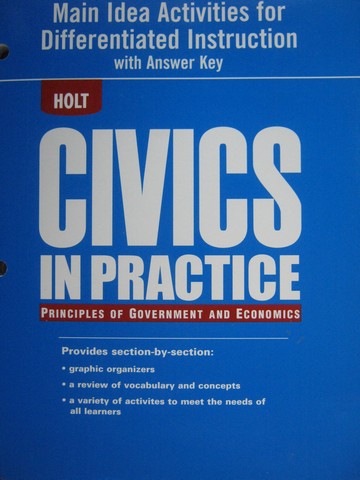 (image for) Civics in Practice Main Idea Activities for Differentiated (P)