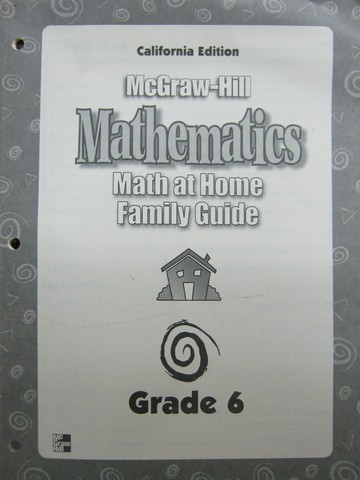 (image for) McGraw-Hill Mathematics 6 Math at Home Family Guide (CA)(P)