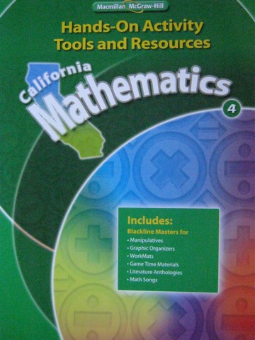 (image for) California Mathematics 4 Hands-On Activity Tools (CA)(Spiral)