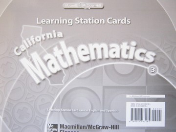 (image for) California Mathematics 3 Learning Station Cards (CA)(Pk)