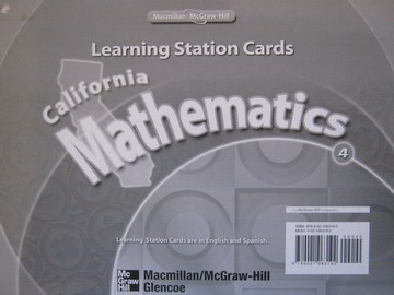 (image for) California Mathematics 4 Learning Station Cards (CA)(PK)