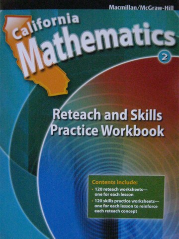 (image for) California Mathematics 2 Reteach & Skills Practice Workbook (P)
